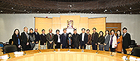 Delegates of the 10th Chinese Academy of Sciences Academicians’ Visit Programme pose for a group photo with CUHK members
